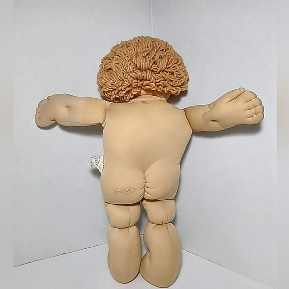 Vintage 80s Cabbage Patch Kids Doll 1986 Red Signature Mold 10 USA OK 16" 2Teeth - Picture 8 of 11